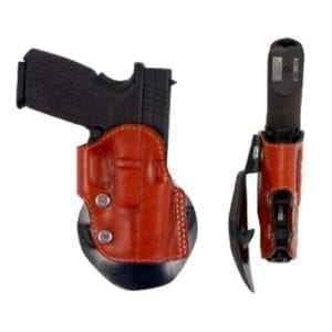 Leather Paddle Gun Holster - BH44