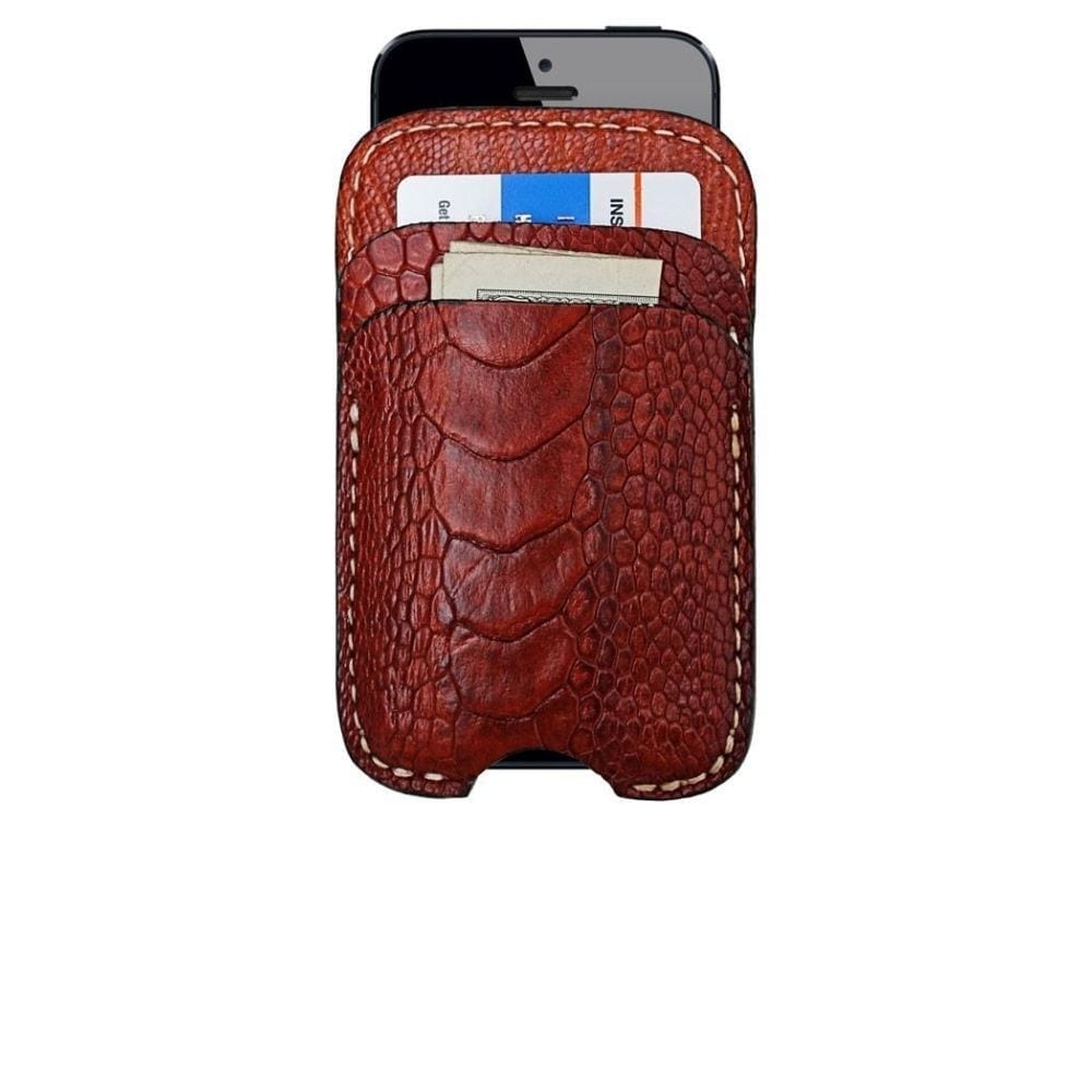 exotic leather iphone case