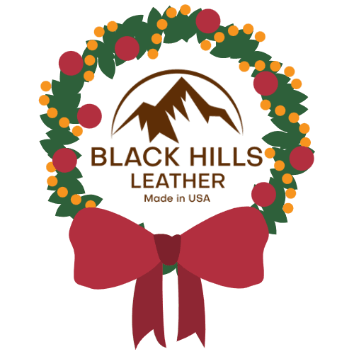 Black Hills Leather Logo - Christmas